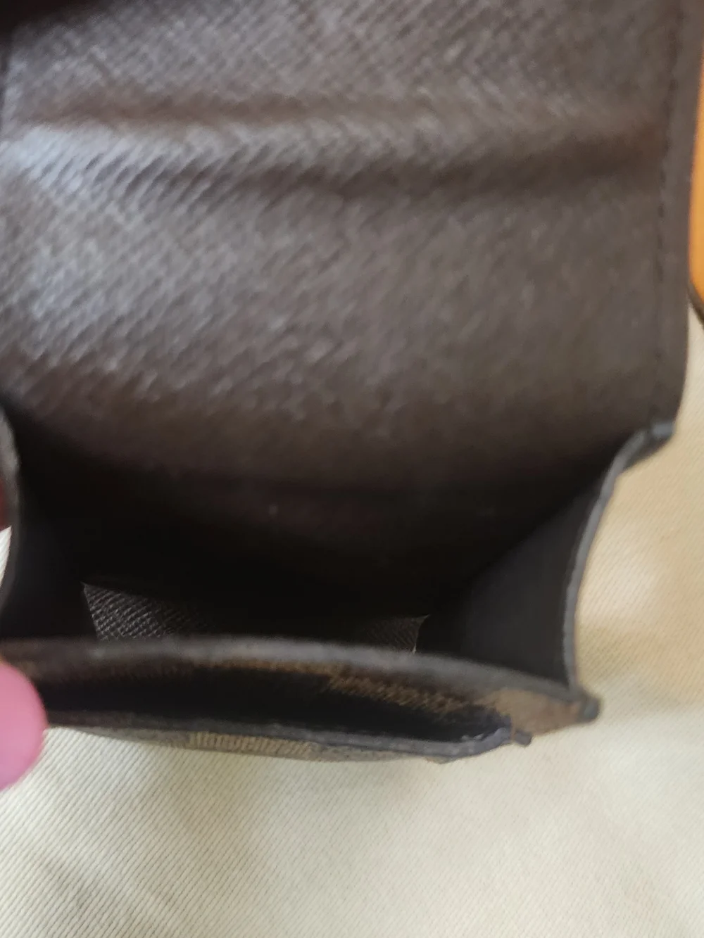 Louis Vuitton Brown Damier Ebene Checkered Cosmetic Case